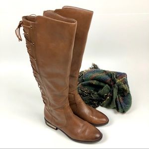 Vince Camuto Palenda Boots Knee High Lace-up Sz 9